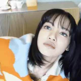 🖤 Lisa K-pop, cantante, Blackpink, Lisa, selfie, mujer, retrato telegram sticker