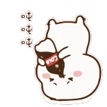 🍻 啦啦啦 милый, медведь, кола, напиток, мультфильм telegram sticker