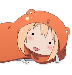 🙂 Umaru Doma Himouto! Umaru-chan umaru, anime, himouto, kawaii, cute telegram sticker