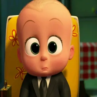 😳 Boss Baby The Boss Baby Dessin animé, Bébé, Boss, Costume, Cravate, Animé telegram sticker