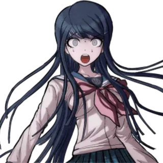 😱 Sayaka Maizono Danganronpa Anime, Personaggio, Horror, Uniforme scolastica, Sayaka Maizono telegram sticker