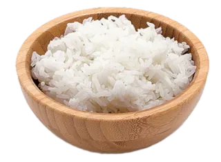 🍗 arroz, comida, tazón, arroz blanco, grano, carbohidrato telegram sticker
