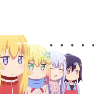 😐 anime, fofo, kawaii, garotas telegram sticker