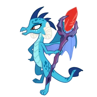 😄 Ember My Little Pony Brasa, Dragão, My Little Pony, Desenho animado, Fantasia telegram sticker