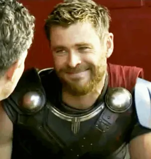 🙂 Thor marvel, thor, sorriso, engraçado, super-herói, personagem telegram sticker