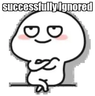 🙄 successfully Ignored Desenho animado, Personagem, Ignorado, Presunçoso telegram sticker