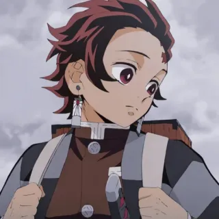 😕 Tanjiro Kamado Demon Slayer anime, tanjiro, demon slayer whatsapp sticker