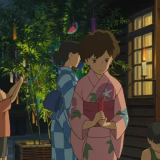🗻 动漫, 浴衣, 夏日祭, 日本文化, 萤火虫祭 telegram sticker