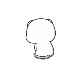 👈 oso, lindo, dibujos animados, animal telegram sticker