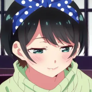🍧 Ruka Sarashina Rent-A-Girlfriend อนิเมะ, ผู้หญิง, น่ารัก, ตัวละคร, ยิ้ม, Ruka Sarashina, Rent-A-Girlfriend telegram sticker