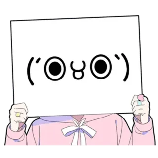 🤡 Anime, Rosto, Quadrado, Bonito, Desenho animado, Personagem, Kawaii telegram sticker