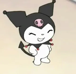 🤓 Kuromi kuromi, anime, personagem, sanrio, fofo, kawaii, diabo whatsapp sticker