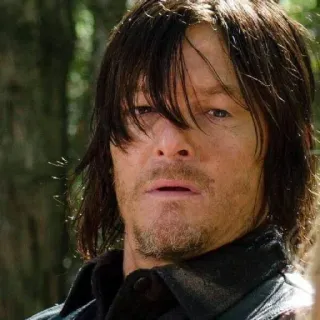 😐 Daryl Dixon The Walking Dead Daryl Dixon, The Walking Dead, série, personagem, retrato, Norman Reedus telegram sticker