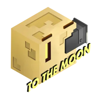 🚀 TO THE MOON lune, fusée, espace, crypto, investissement telegram sticker