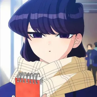 🙂 Komi Shouko Komi Can't Communicate Anime, Komi Can't Communicate, Komi Shouko, Mignon, Fille, Écolière, Timide whatsapp sticker