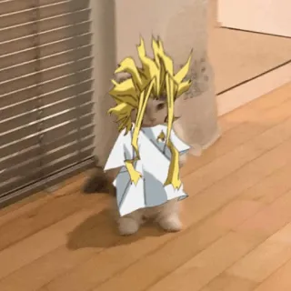 🐈 All Might My Hero Academia Anime, Mangá, Engraçado, Gato, Herói, My Hero Academia telegram sticker