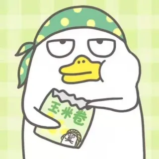 💨 玉米卷 bebek, jagung, camilan, makanan, kartun telegram sticker