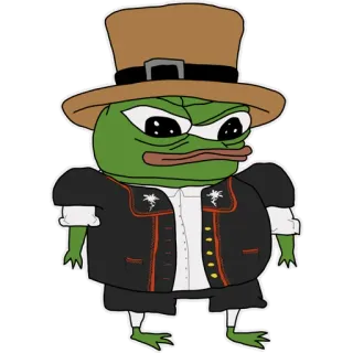 🏔 Pepe the Frog Pepe, Meme, Kikker, Internetcultuur, Humor telegram sticker