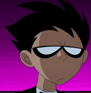 💉 Robin Teen Titans dessin animé, super-héros, Teen Titans, Robin, DC Comics telegram sticker