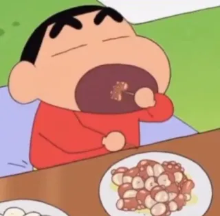 💈 Shin-chan Crayon Shin-chan 애니메이션, 만화, 먹기, 음식, 캐릭터, 웃긴 whatsapp sticker