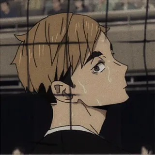🥞 Anime, Manga, Portret, Chłopak, Pot, Siatkówka telegram sticker