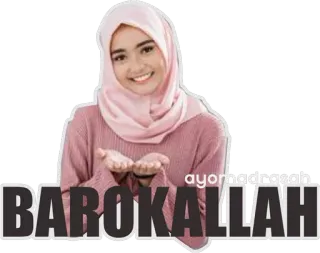 🤙 BAROKALLAH
ayomadrasah Islam, Muzułmanin, Hidżab, Kobieta, Religijny, Błogosławieństwo telegram sticker