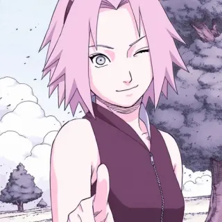 🌸 Sakura Haruno Naruto anime, sakura, haruno, manga, cartoon, wink telegram sticker