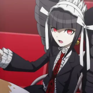 🃏 Celestia Ludenberg Danganronpa Anime, Mangá, Danganronpa, Celestia Ludenberg, Gótico, Personagem telegram sticker