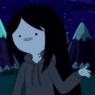 🖤 Marceline Adventure Time мультфильм, вампир, Марселин, Время приключений telegram sticker