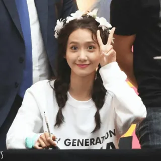 🌥 GIRLS GENERATION kpop, girls generation, idola, simbol perdamaian, bunga, asia whatsapp sticker
