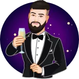 🥂 man, tuxedo, beard, toast, celebration, party, drink telegram sticker