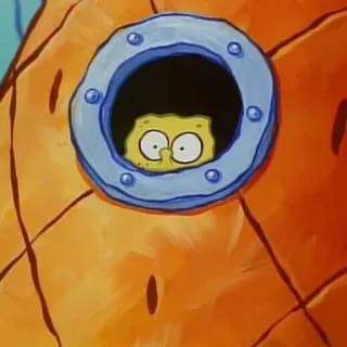 😱 Spongebob Spongebob Squarepants Спанч Боб, Мультфильм, Желтый, Квадратные Штаны, Nickelodeon telegram sticker
