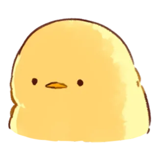 💛 ลูกเจี๊ยบ, สีเหลือง, นก, น่ารัก, สัตว์, คาวาอิ, หยด telegram sticker
