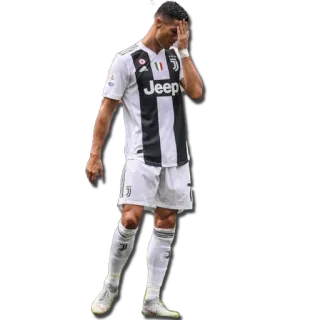 🙆‍♂️ Cristiano Ronaldo voetbal, verdrietig, atleet, speler telegram sticker