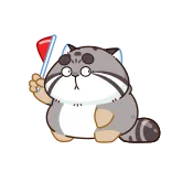 🤩 猫, 旗帜, 动物, 可爱, 贴纸 telegram sticker