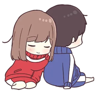 ❤️ アニメ, カップル, かわいい, 愛, 関係 telegram sticker