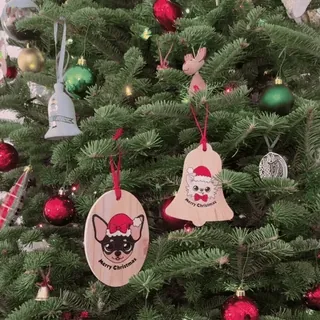 🎄 Merry Christmas noël, chien, ornement, fête, arbre whatsapp sticker