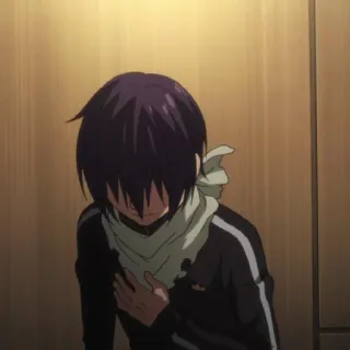 🎴 Yato Noragami Anime, Personaggio, Yato, Noragami, Sciarpa, Felpa whatsapp sticker