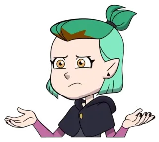 😟 Amity Blight The Owl House Hoạt hình, Phù thủy, Bối rối, Anime telegram sticker