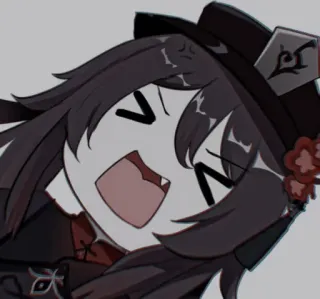 🍎 Hu Tao Genshin Impact Hu Tao, Genshin Impact, Anime, Postać, Gra wideo, Naklejka, Słodkie telegram sticker
