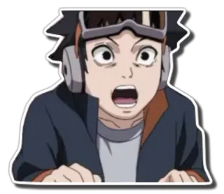 😧 anime, surprised, character, shocked, cartoon telegram sticker