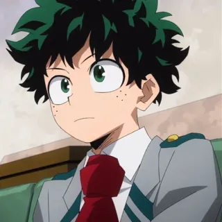 🥦 Izuku Midoriya My Hero Academia anime, my hero academia, izuku midoriya, deku, shonen telegram sticker