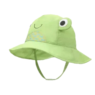 🐸 cappello rana, cappello neonato, cappello sole, cappello verde, cappello bambino, cappello estivo telegram sticker