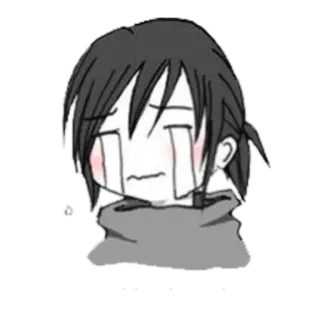 😭 애니메이션, 만화, 울음, 슬픔, 감정적, 눈물 telegram sticker