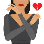💔 mujer, corazón, amor, relación, gráfico, san valentín, femenino, símbolo telegram sticker