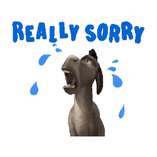 😭 Donkey Shrek REALLY SMART donkey, shrek, cartoon, funny whatsapp sticker