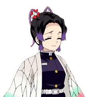 😏 Shinobu Kocho Demon Slayer อนิเมะ, ดาบพิฆาตอสูร, ชิโนบุ โคโจ, ตัวละคร, การ์ตูน telegram sticker