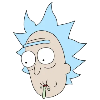 😳 Rick Sanchez Rick and Morty rick y morty, rick sanchez, dibujos animados, adult swim telegram sticker