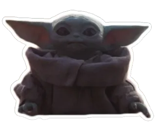 🙂 Baby Yoda The Mandalorian Baby Yoda, The Mandalorian, Grogu, Star Wars, Serial TV, Disney Plus, Imut, Luar Angkasa whatsapp sticker