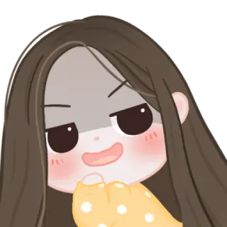 🧁 cartoon, girl, anime, cute, sticker telegram sticker